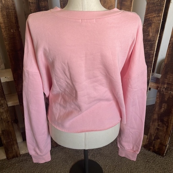 Bp Sweatshirt woman’s plus crew long sleeve pink top nwt Sz 3X - Picture 1 of 6